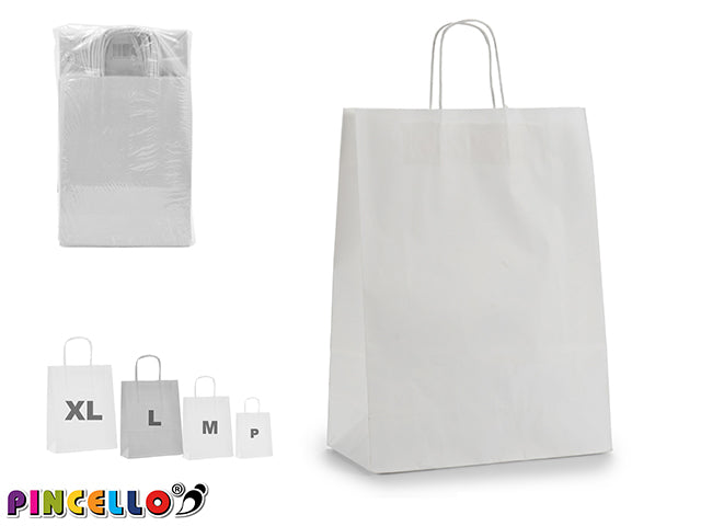 Bolsa de papel blanco Med