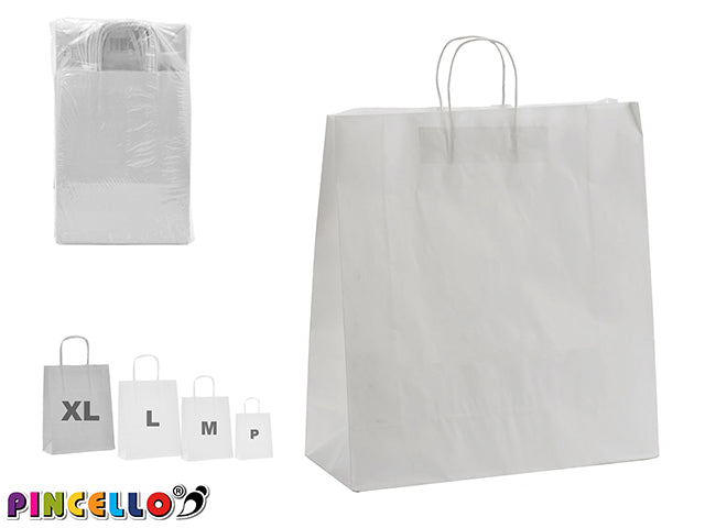 Bolsa de papel blanca grande