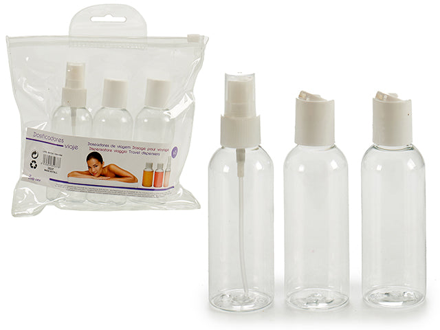 3 Travel Set: 2 Bottles &amp; Sprayer