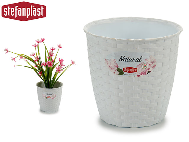 Plant Pot Internal/External White 14 Diam