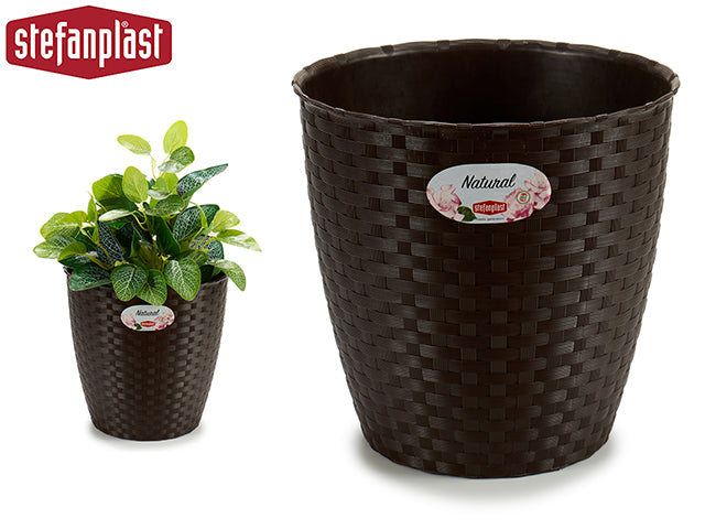 Plant Pot Internal/External Brown 24 Diam