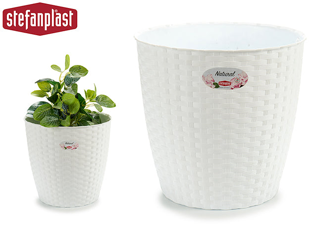 Plant Pot Internal/External White 29 Diam