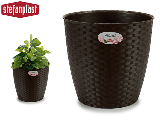 Plant Pot Internal/External Brown 29 Diam