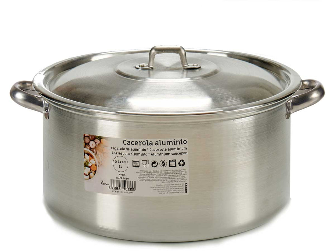 Aluminium Saucepan 24 Cm 5 L