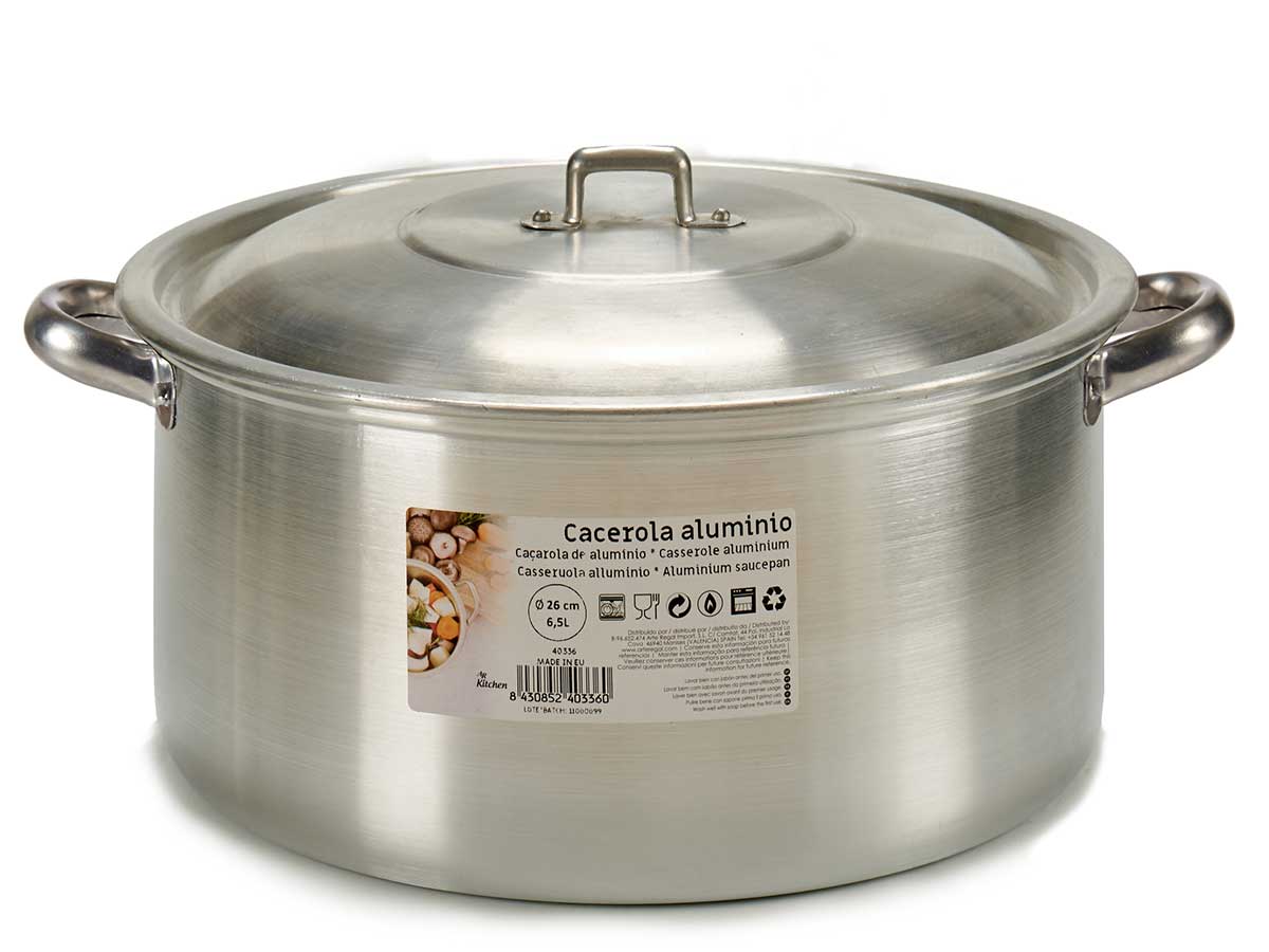 Aluminium Saucepan 26 Cm 6,5 L