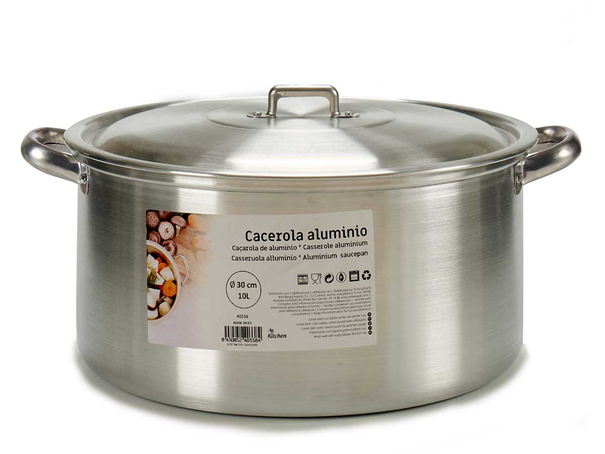 Aluminium Saucepan 30 Cm 10 L