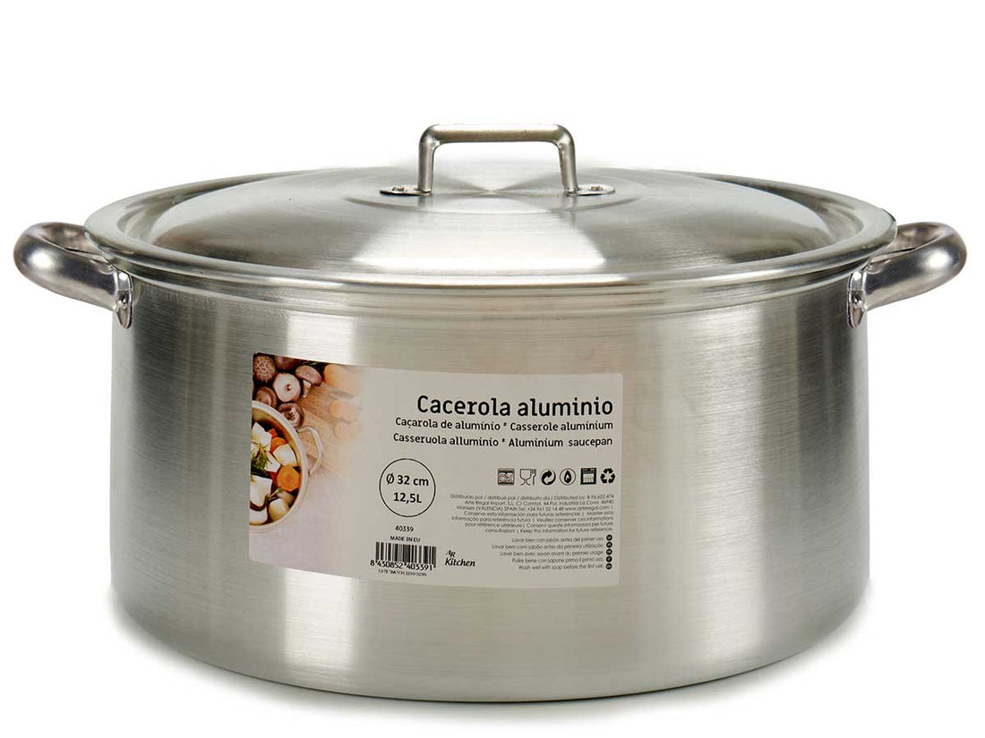 Aluminium Saucepan 32 Cm 12,5 L