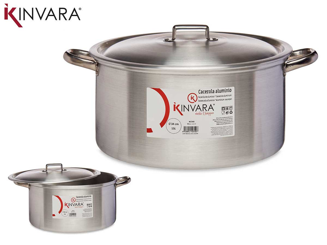 Aluminium Saucepan 34 Cm 15 L