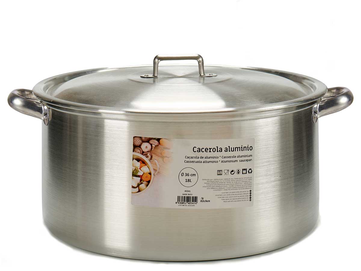 Aluminium Saucepan 36 Cm 18 L