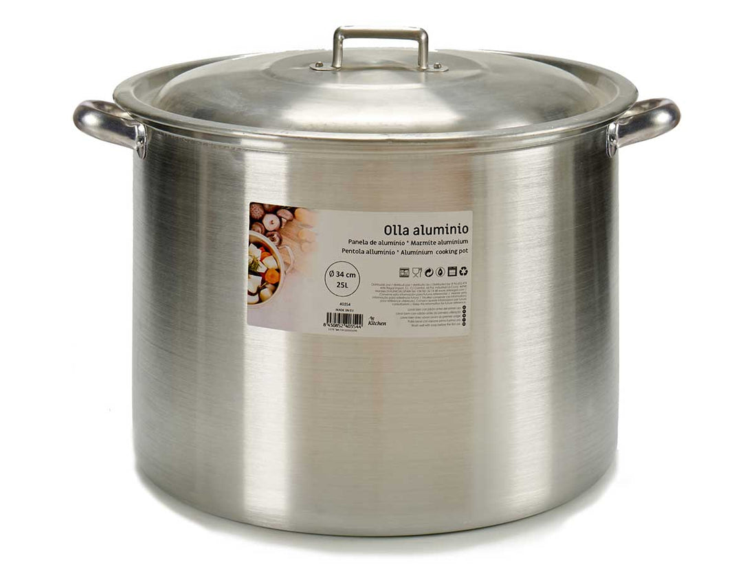 Aluminium Cooking Pot 34 Cm 25 L