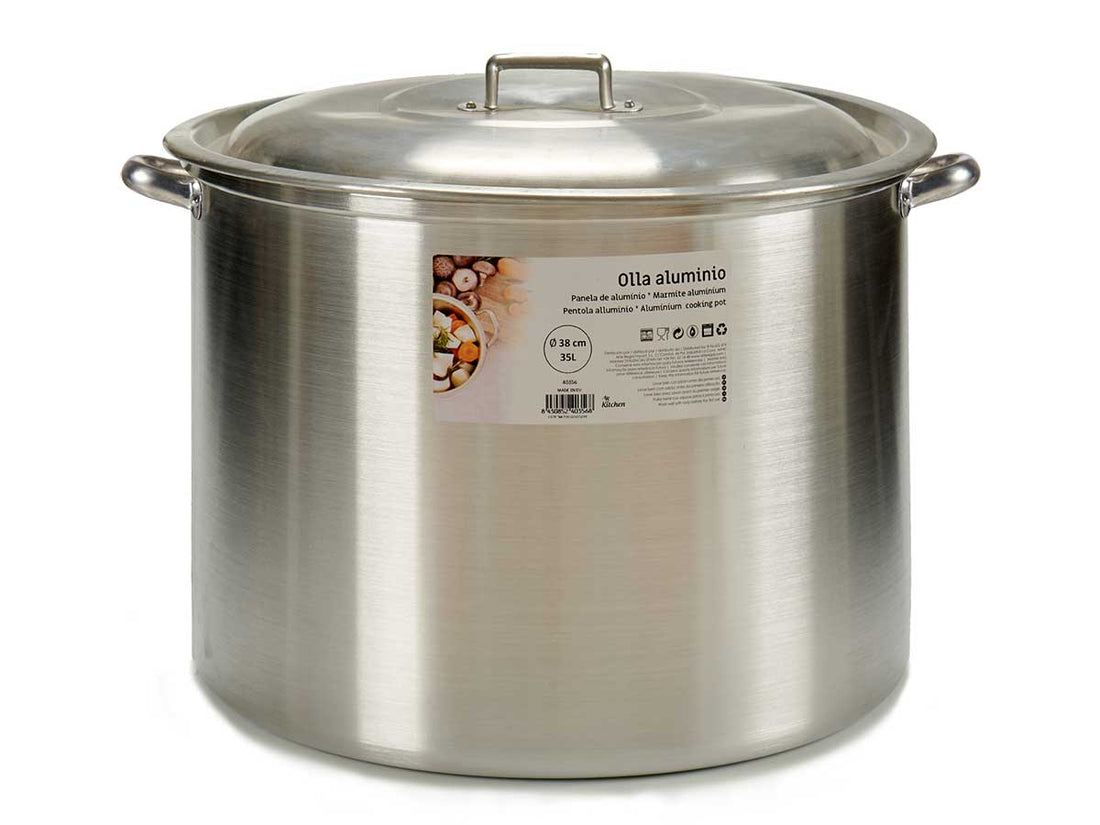 Aluminium Cooking Pot 38 Cm 35 L