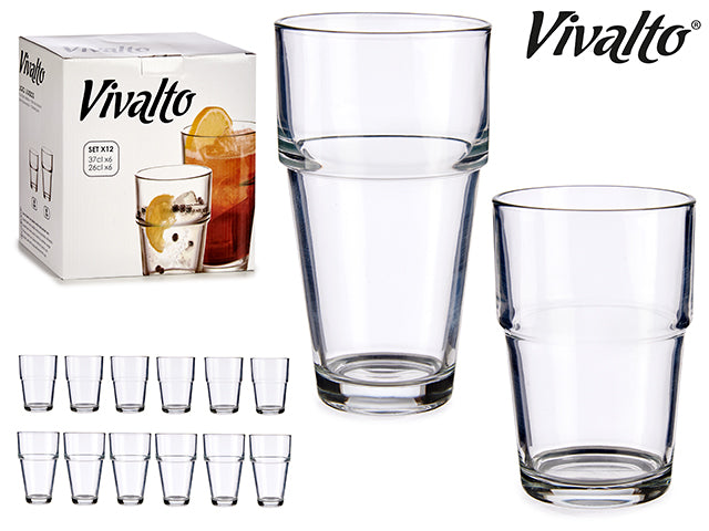 Set 12 Smooth Glasses