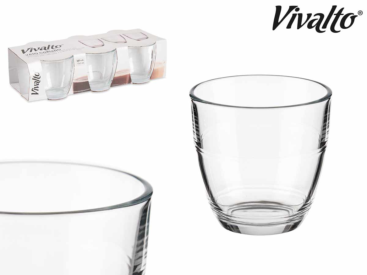 Set 6 Coffee Glasses 150 ml