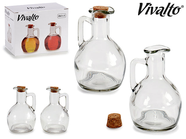 Set Vinagre de Aceite Vaso 200 ml