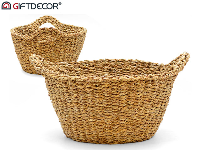 Small Round Basket With Handle