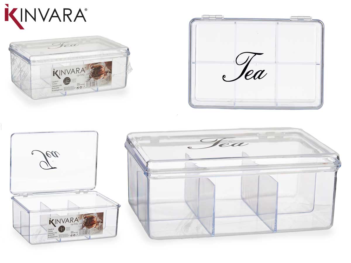 Caja Organizadora 6 Salidas Con Tapa Transp