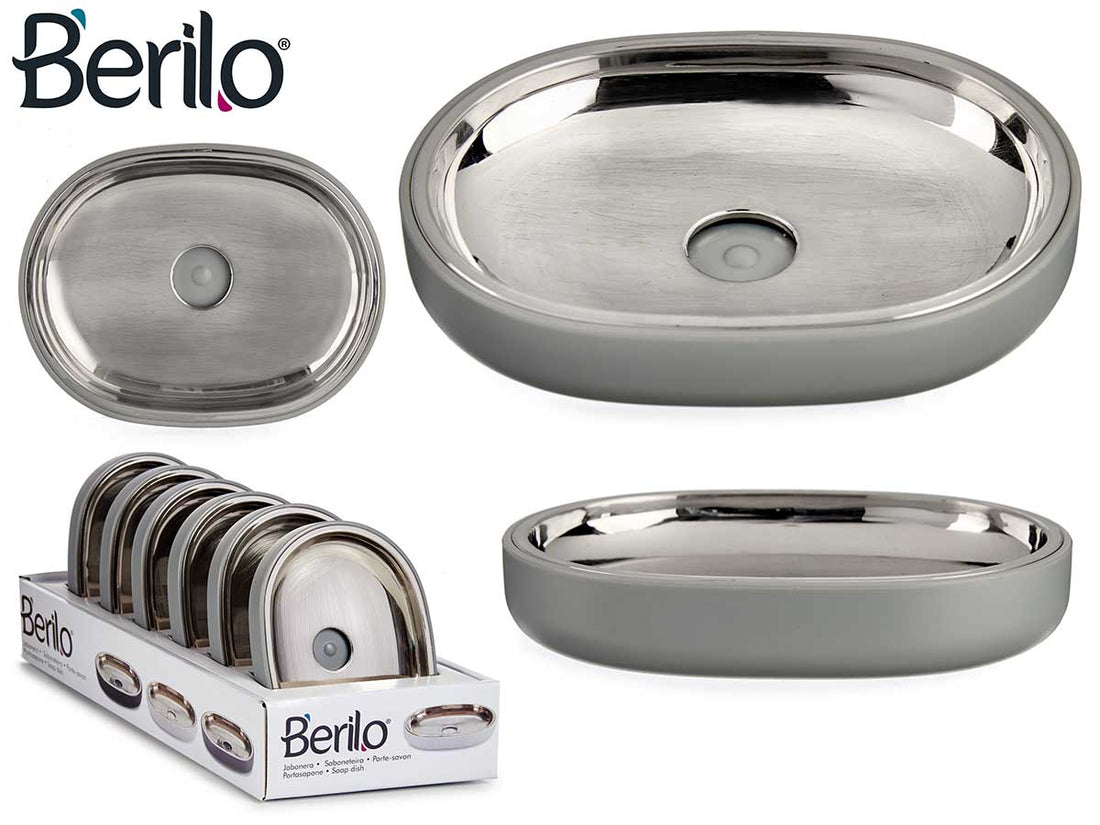 Grey Stainless Steel Soap Dish