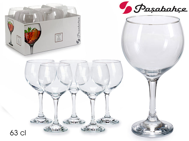 Set 6 Vasos Bistro Borgoña 630 ml