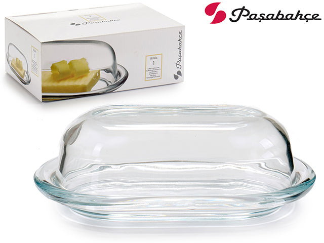 Glass Butter Dish With Lid Basic