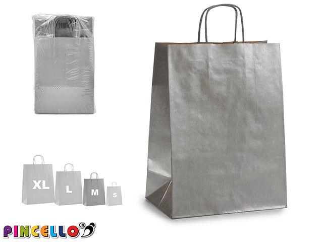 Paper Silver Bag Kraft Small