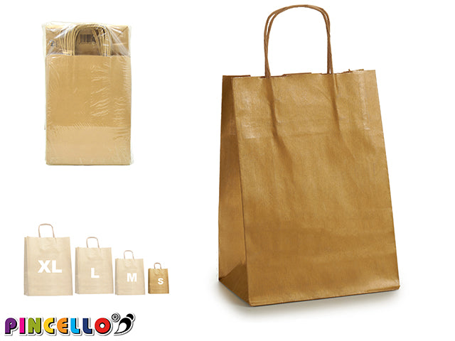 Bolsa de Papel Dorada Kraft Mini