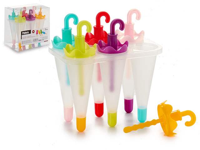 Plastic Umbrella Form 6 Hole Ice Cream