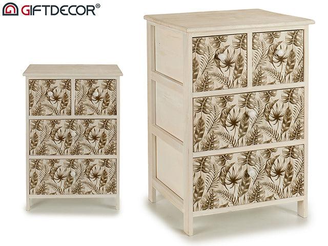 Wooden Furniture 4 Drawer Leafs 50 cm