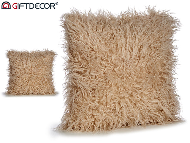 Fur Cushion 45 x 45 Camel