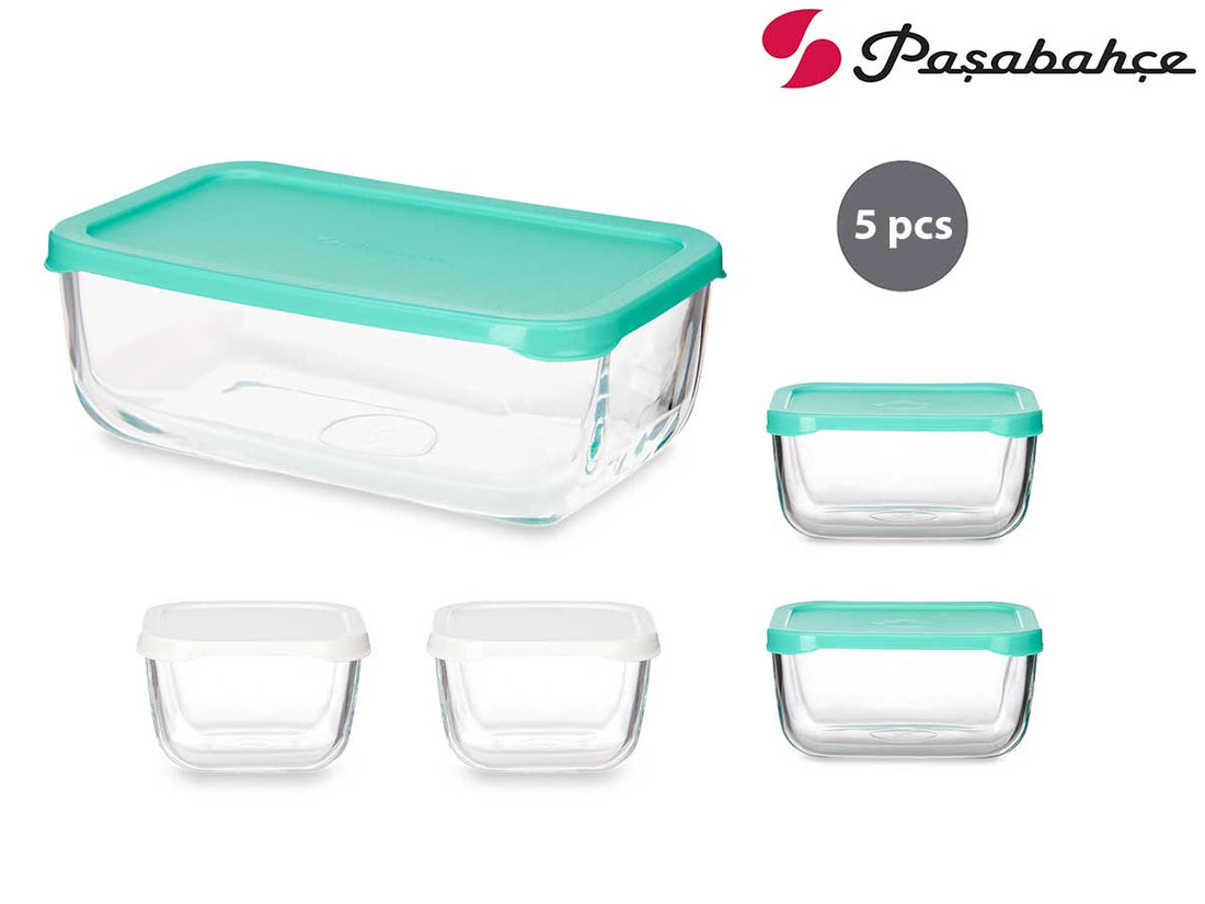 Set 5 Lunch Boxes Snow