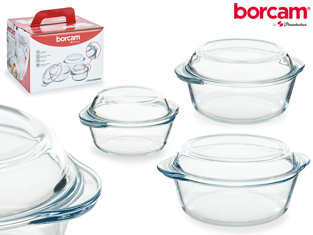 Set 3 Casserole 840Ml+1450Ml+2100Ml