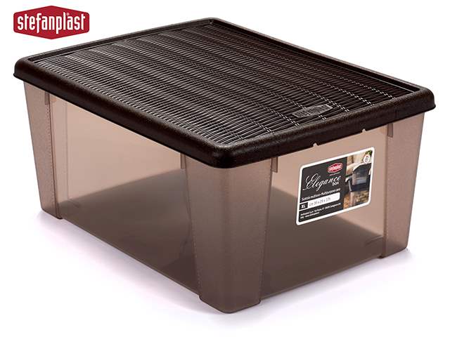 Caja Elegance Marrón Oscuro 15L