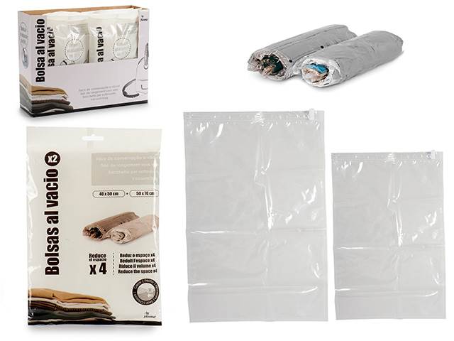 Set 2 Travel Vacumm Bags 40X50-50X70 Cm