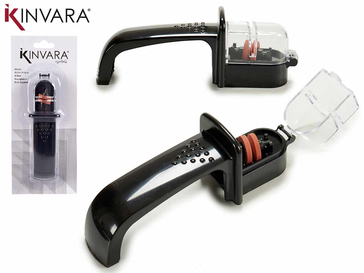 Knife Sharpener With Handle Black