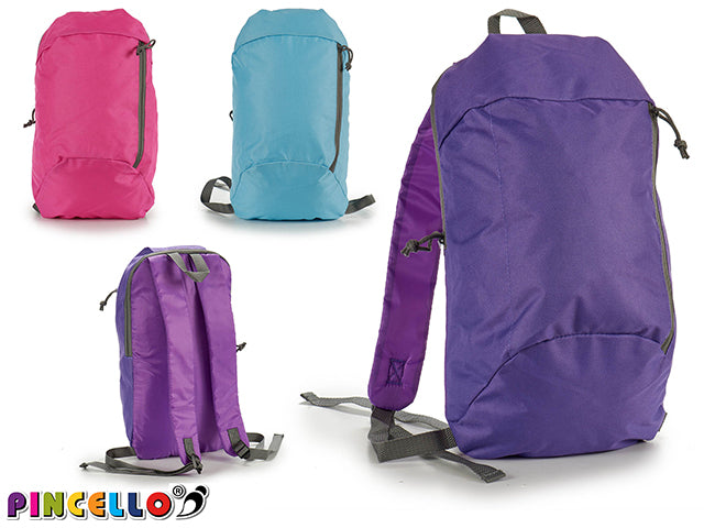 Backpack Side Zipper 3 Col Mix Light Col