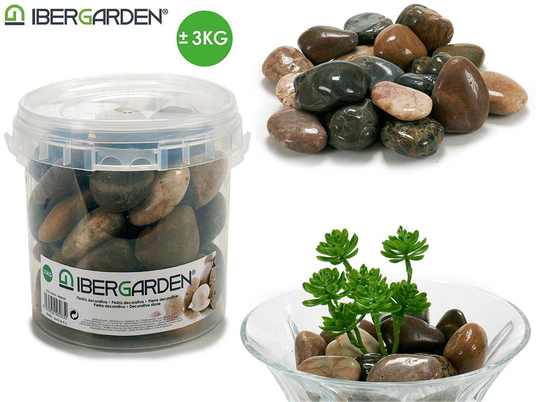 Pedra Decorativa Pot 3Kg Mix Grande