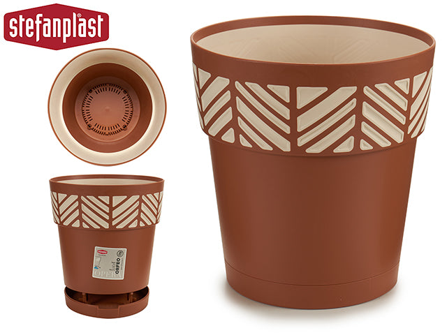 Plastic Plant Pot Orfeo Terracotte 20 cm