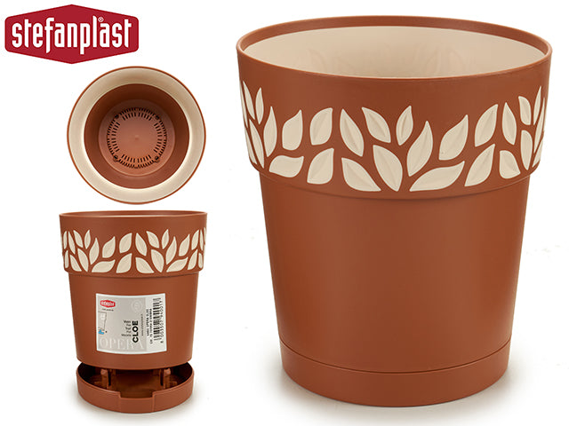 Plastic Plant Pot Cloe Terracotta 15 cm