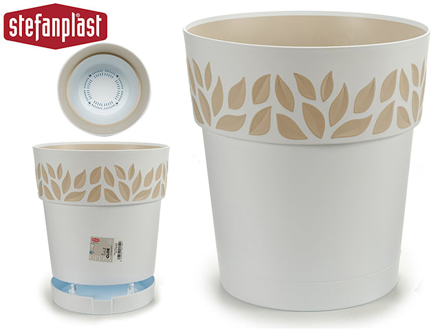 Vaso Plástico Cloe Branco 30 cm