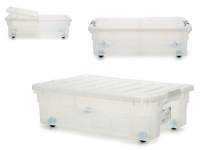 Storage Box 30L Wheels And Lid Set 2