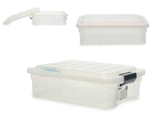 Caja De Almacenamiento Plastico 46X35X14,5 Con Tapa