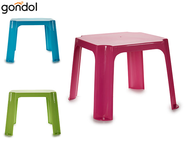 Plastic Kid Table Set 3 Col