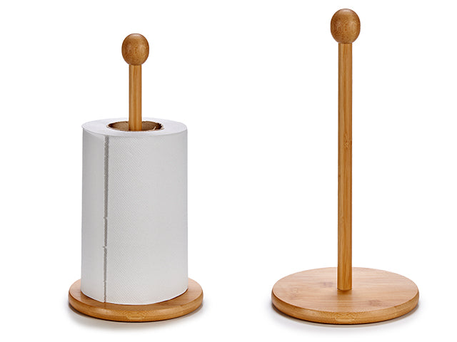 Bamboo Paper Holder Round Base