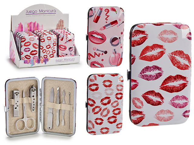 Conjunto Manicure Case Mix 3 Lábios Grandes