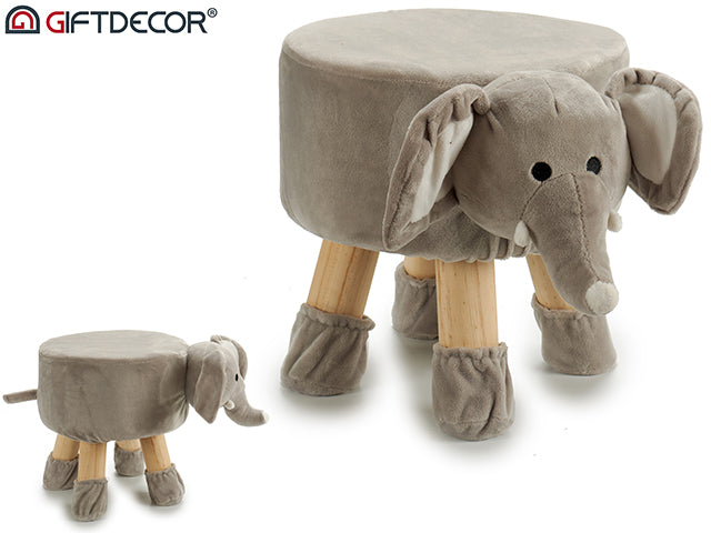 Banquinho infantil design de elefante