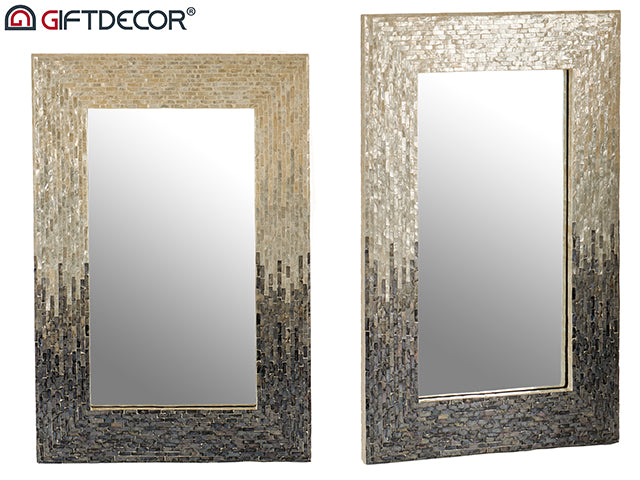 Nacar Mirror Grey Degraded 90 x 61 cm