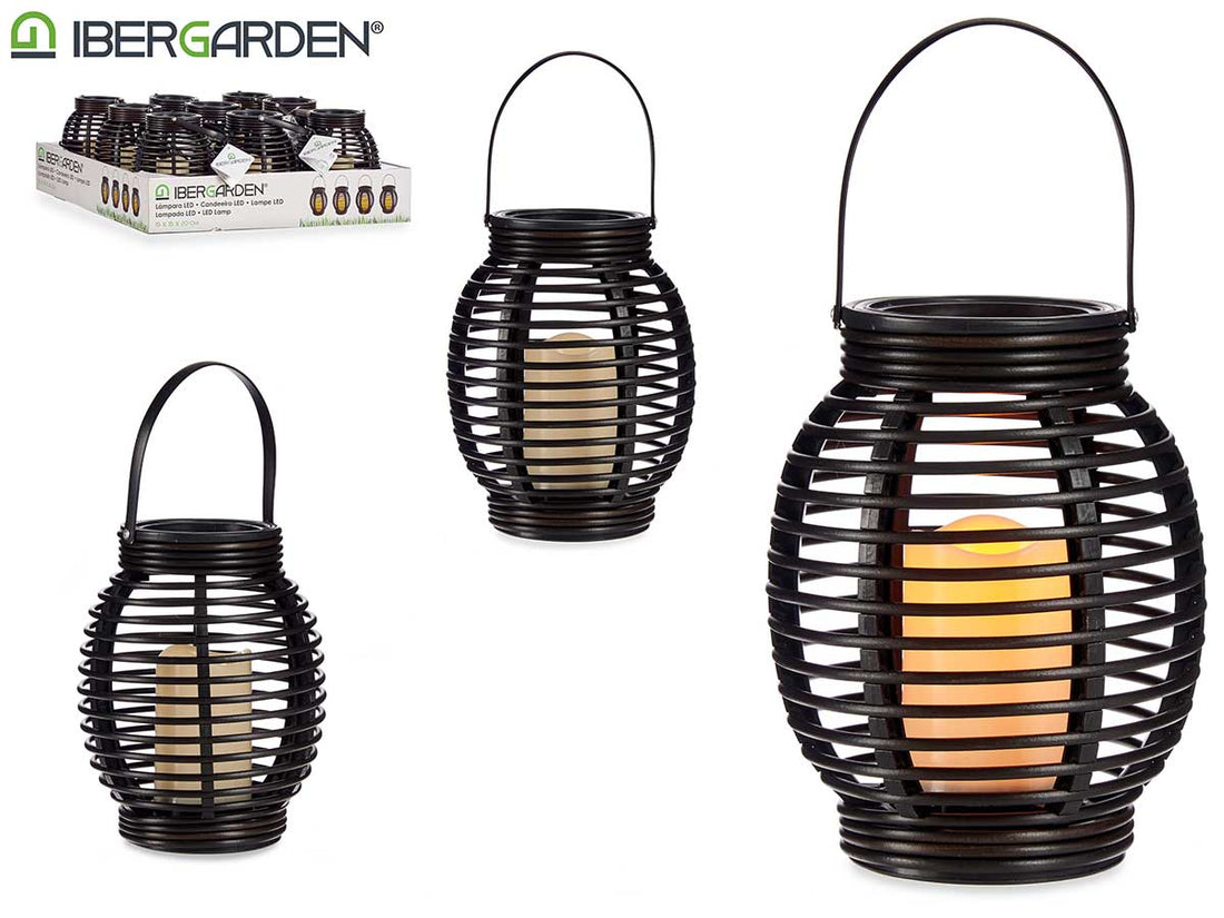 Lantern Candle Led With Handle 16,5X21Cm