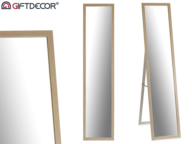 Camille Mirror 30 x 120 cm Natural Wood