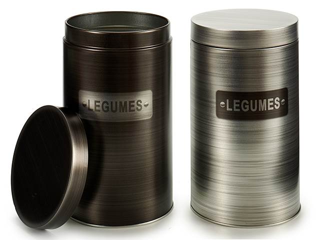 Tin Box Round Legumes Aluminium Sur2