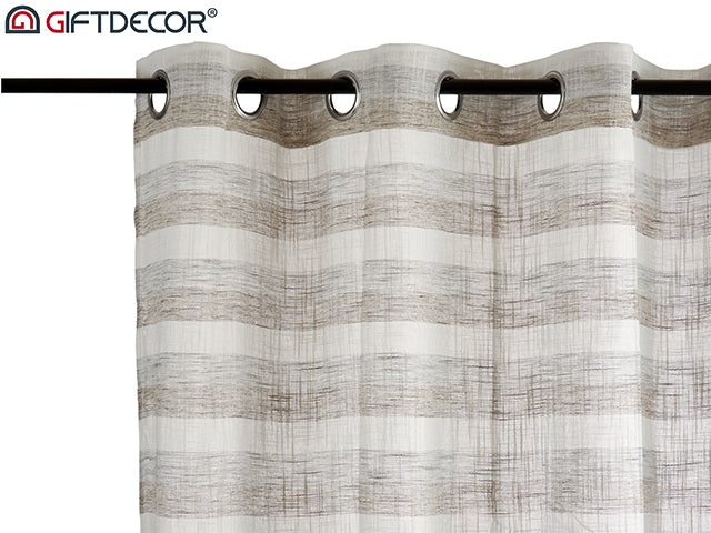 Curtain Stripes Dark Grey 140 x 260 cm