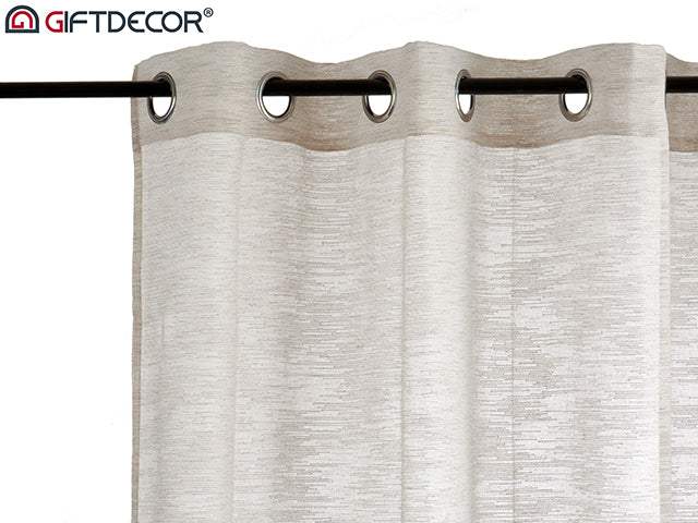 Curtain Multistripes Taupe 140 x 260 cm